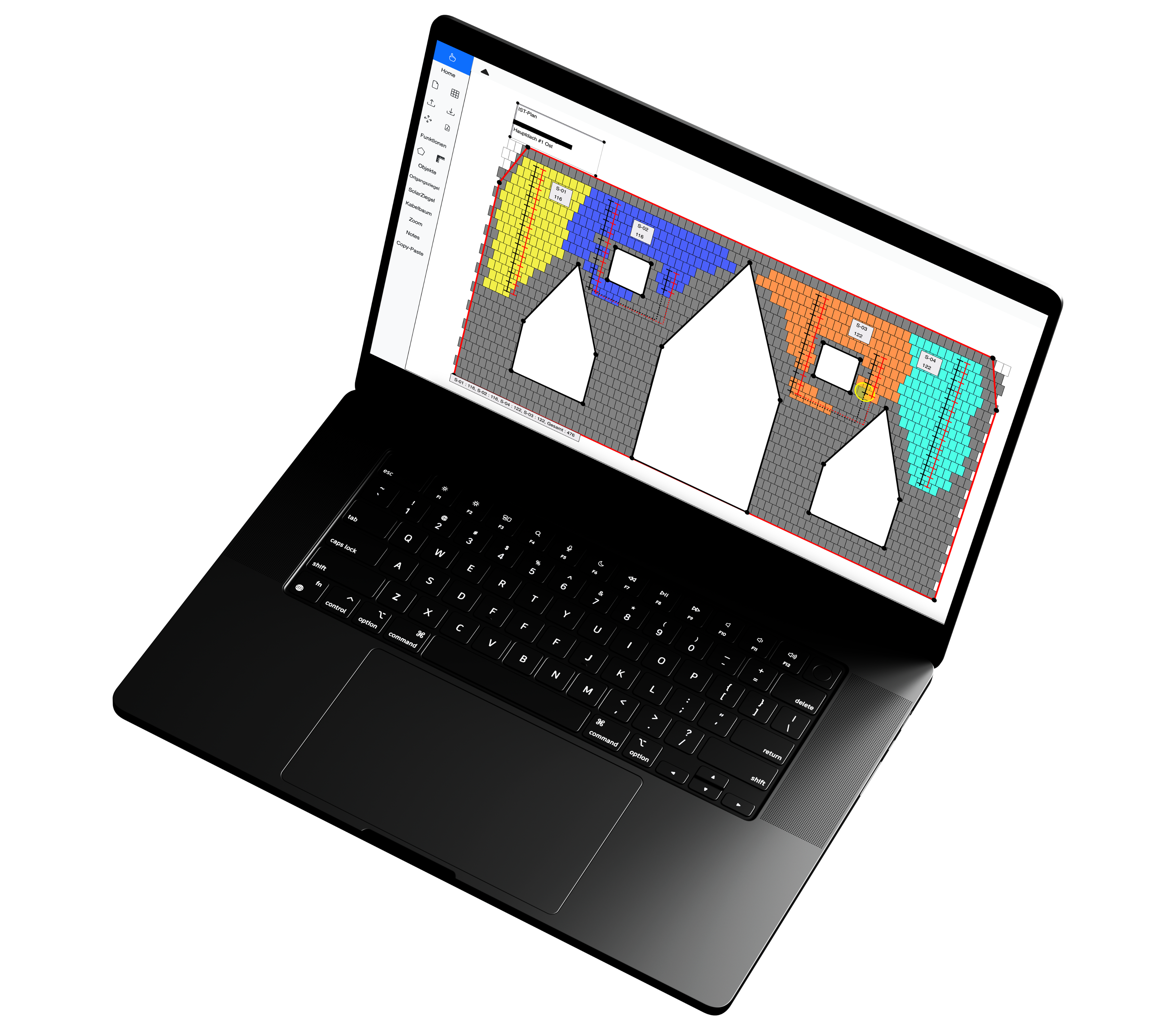 Laptop mit Autarq Drawingtool